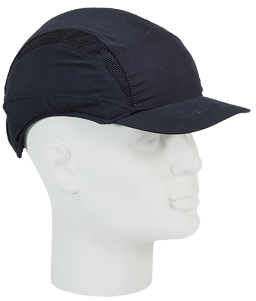 3M FIRST BASE Anstoss-Schirmmuetze schwarz mit ABS-Innenschale
