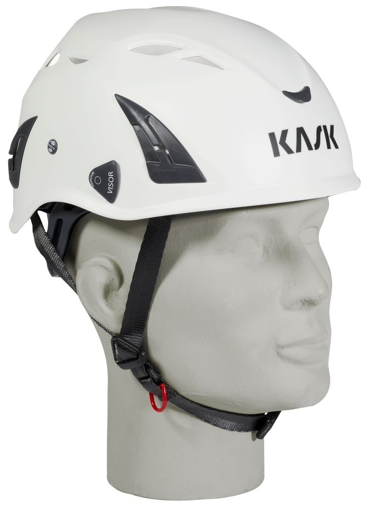 KASK SUPERPLASMA AQ Schutzhelm Weiss mit Belüftung und Kinnriemen