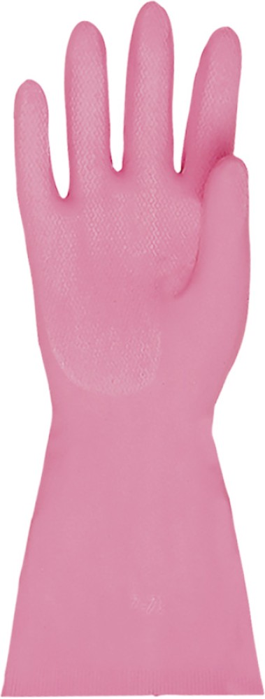 Rosa MAPA VITAL Schutzhandschuhe aus Naturlatex, velouriert, rutschfest