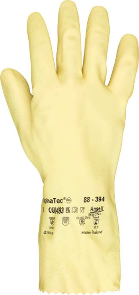 Ansell Alphatec 88-394 Latex Schutzhandschuhe lebensmittelsicher, 30,5 cm