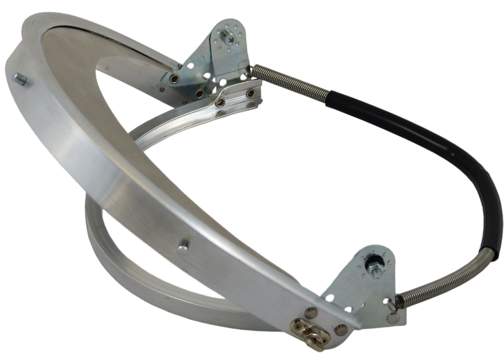 Aluminium Helmhalterung mit Federzug für 3M Helme