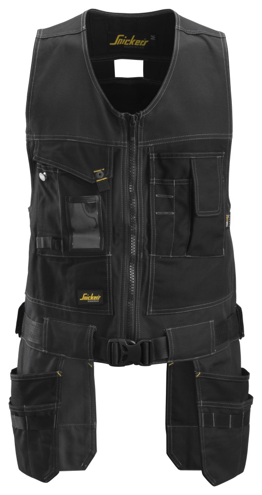 Canvas-Werkzeugweste mit Stretch und Holstertaschen