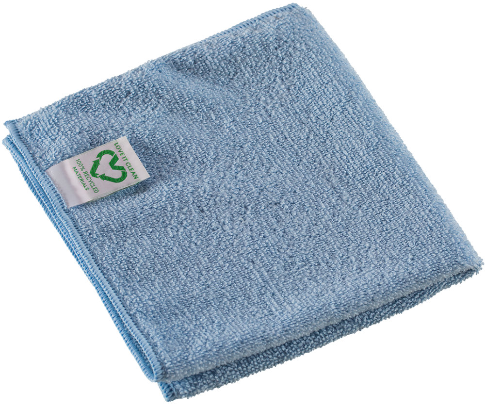 VILEDA Mikrofasertuch R-Micro Tuff Swift, 38x35 cm, blau, nachhaltig