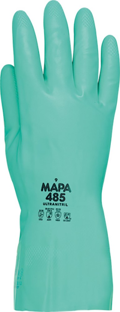 MAPA ULTRANITRIL 485 Nitril-Schutzhandschuhe grün, chloriert, 31 cm