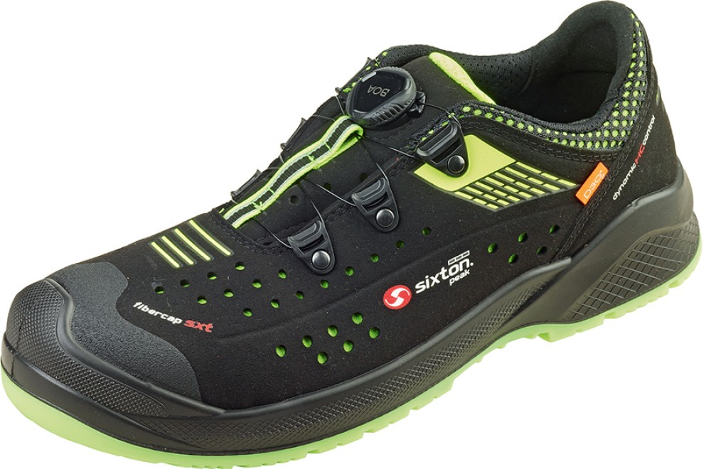 Sixton Forza BOA ESD Sicherheitshalbschuh Gelb S1P mit Dämpfung
