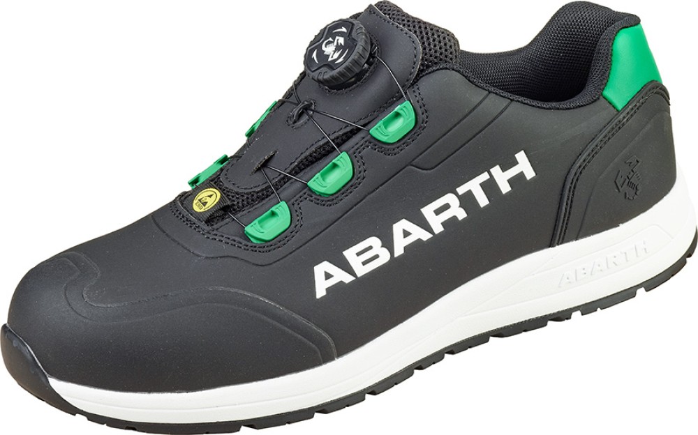 ABARTH SCORPION BASSO Schwarz ESD Sicherheitshalbschuh S3S