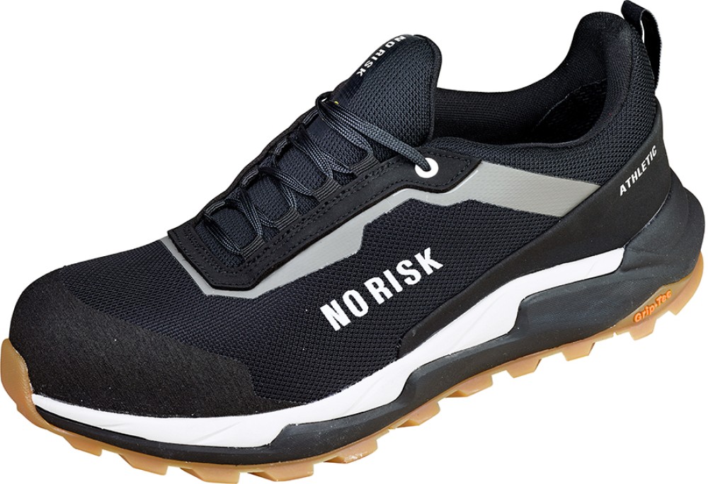 NO RISK Metallfreier ESD Sicherheitshalbschuh ATHLETIC LOW Schwarz