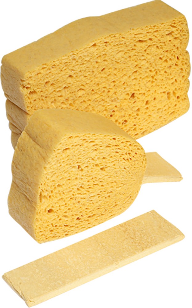 SPONTEX Azella Reinigungsschwamm, saugfähig, biologisch abbaubar, gelb