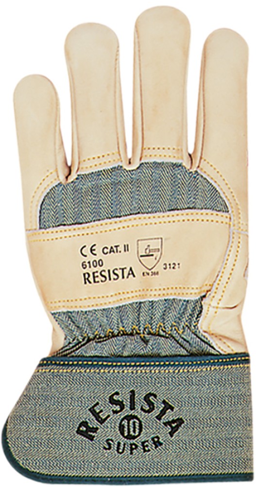 Robuste RESISTA Schutzhandschuhe aus Kernrindnarbenleder, 27 cm