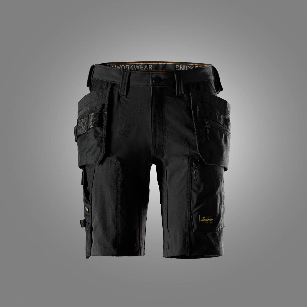 AllroundWork, Stretch-Shorts mit Holstertaschen