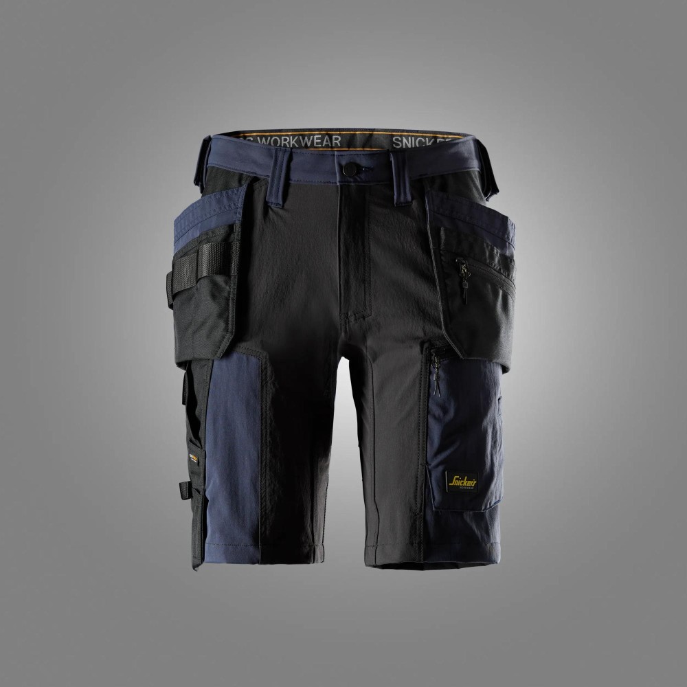 AllroundWork, Stretch-Shorts mit Holstertaschen