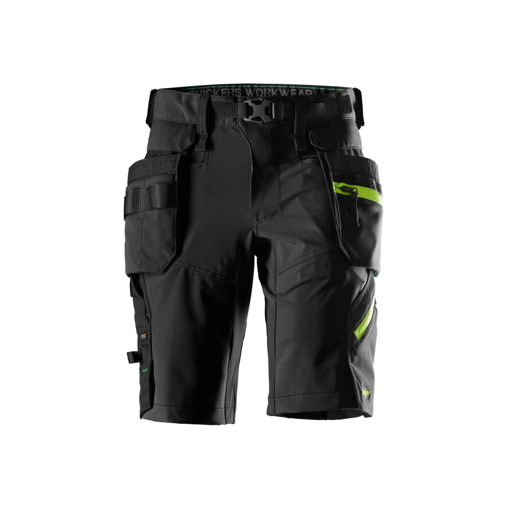 FlexiWork, Stretch-Shorts mit abnehmbaren Holstertaschen