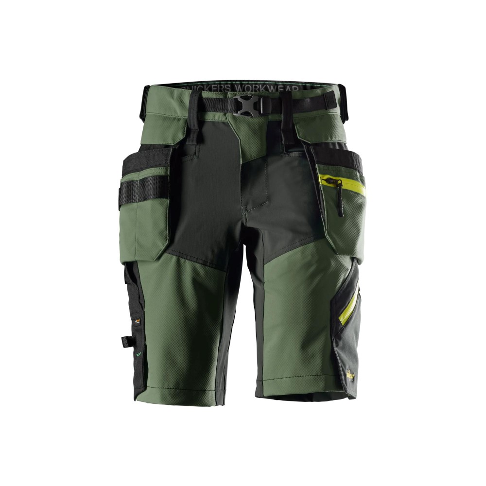 FlexiWork, Stretch-Shorts mit abnehmbaren Holstertaschen