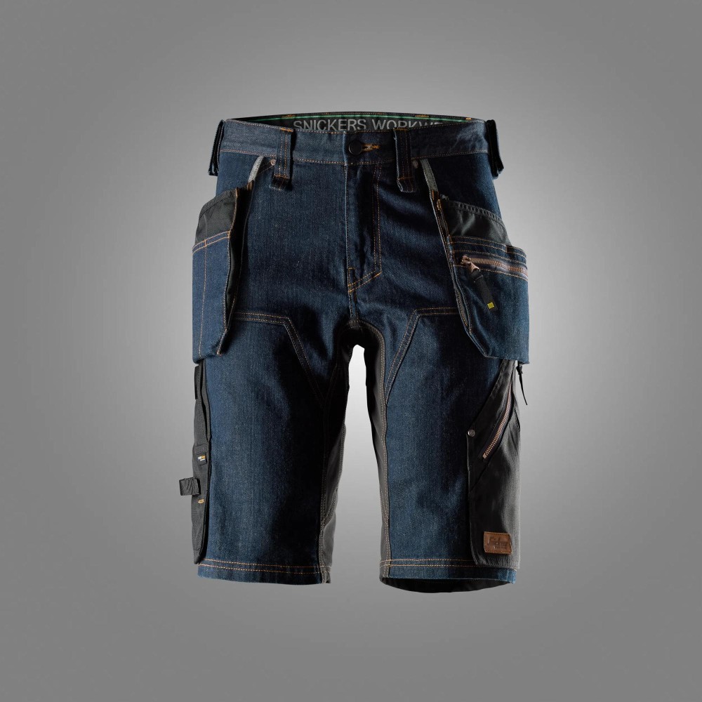 Denim-Shorts mit Holstertaschen