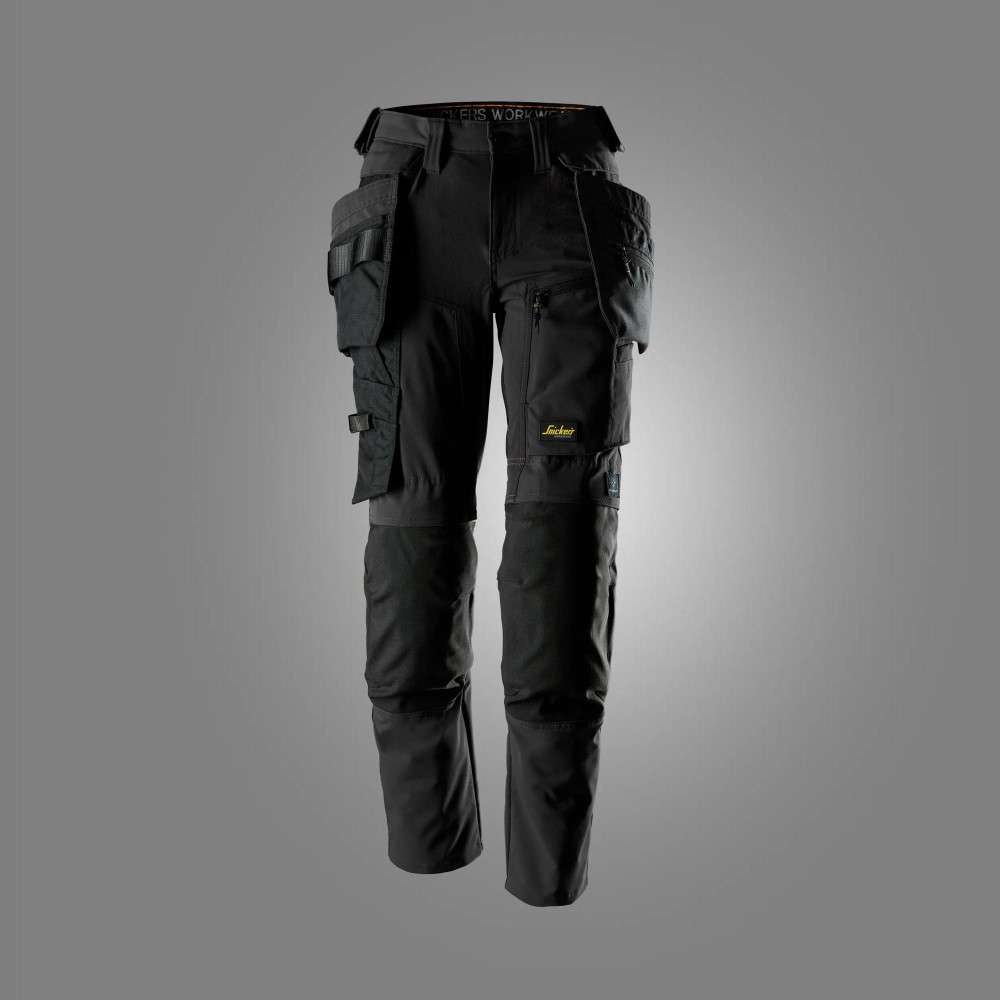 AllroundWork, Damenhose aus Stretchgewebe mit abnehmbaren Holstertaschen