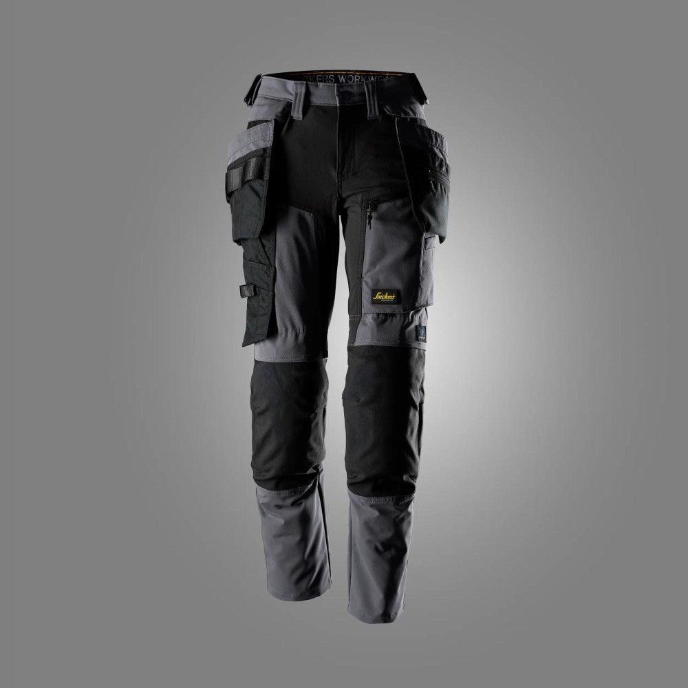 AllroundWork, Damenhose aus Stretchgewebe mit abnehmbaren Holstertaschen