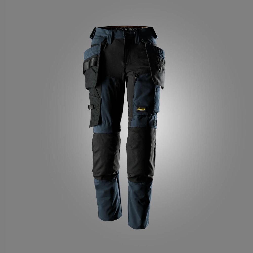 AllroundWork, Damenhose aus Stretchgewebe mit abnehmbaren Holstertaschen