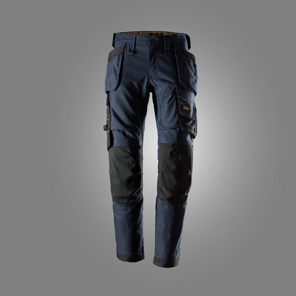 AllroundWork, Canvas Stretch Arbeitshose mit Holstertaschen