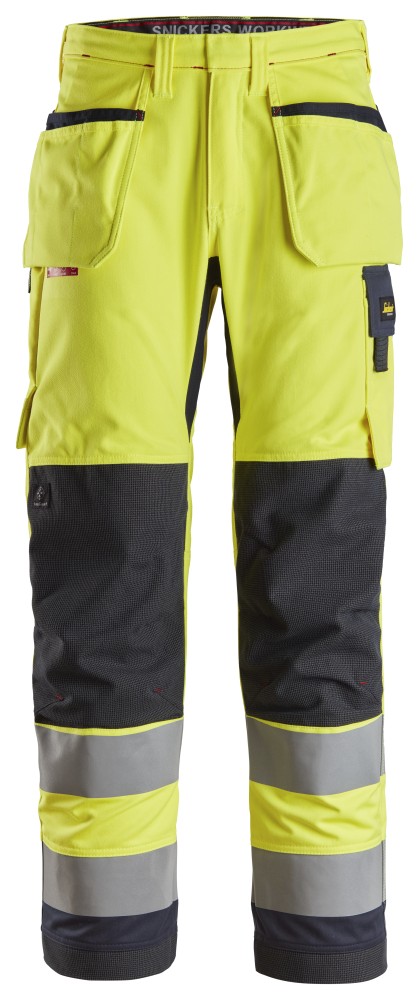 ProtecWork, Arbeitshose mit Holstertaschen, Warnschutzklasse 2