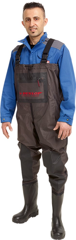 Dunlop PUROFORT Sicherheitswathose mit Stahlkappe, ölbeständig