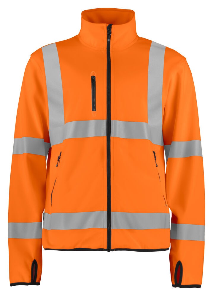 6105 LEICHTE SOFTSHELL JACKE EN ISO 20471 KLASSE 3