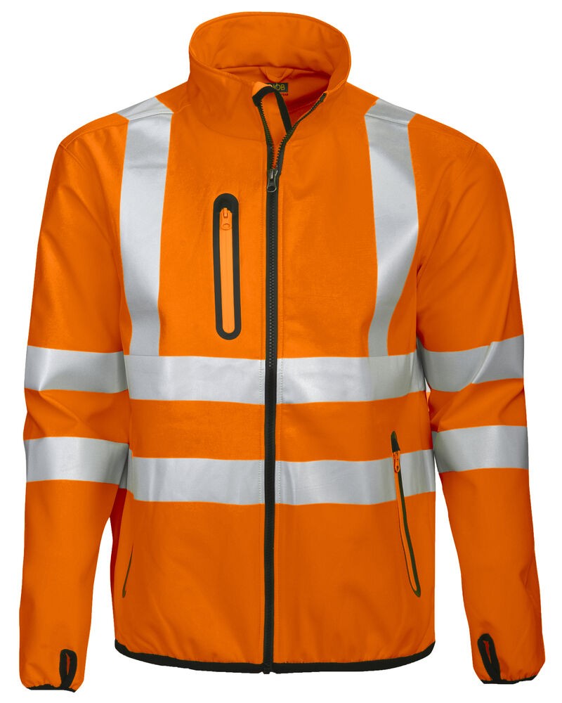 6412 SOFTSHELL JACKE EN ISO 20471 KLASSE 3