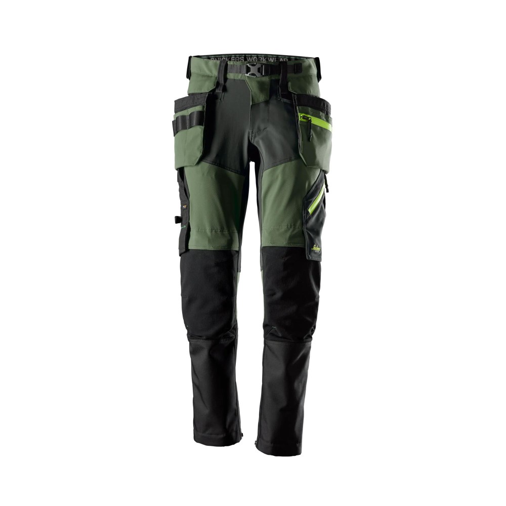 FlexiWork, Softshell-Stretchhose mit abnehmbaren Holstertaschen