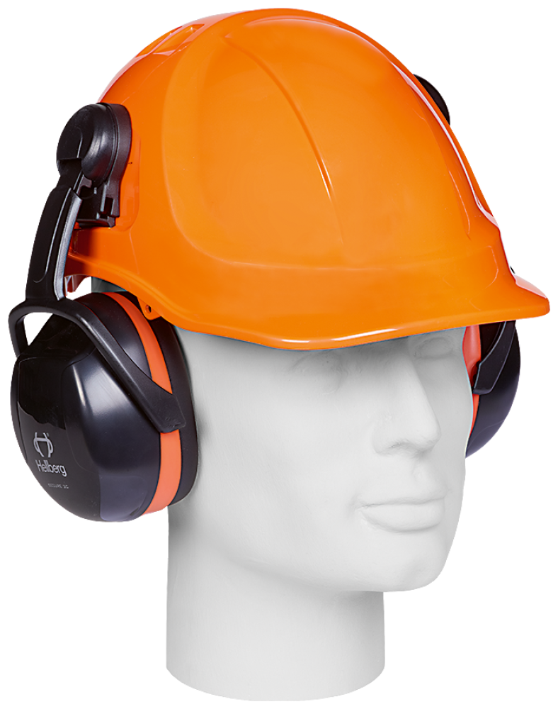HELLBERG Helm-Gehörschutzkapseln SECURE 3C, orange robust