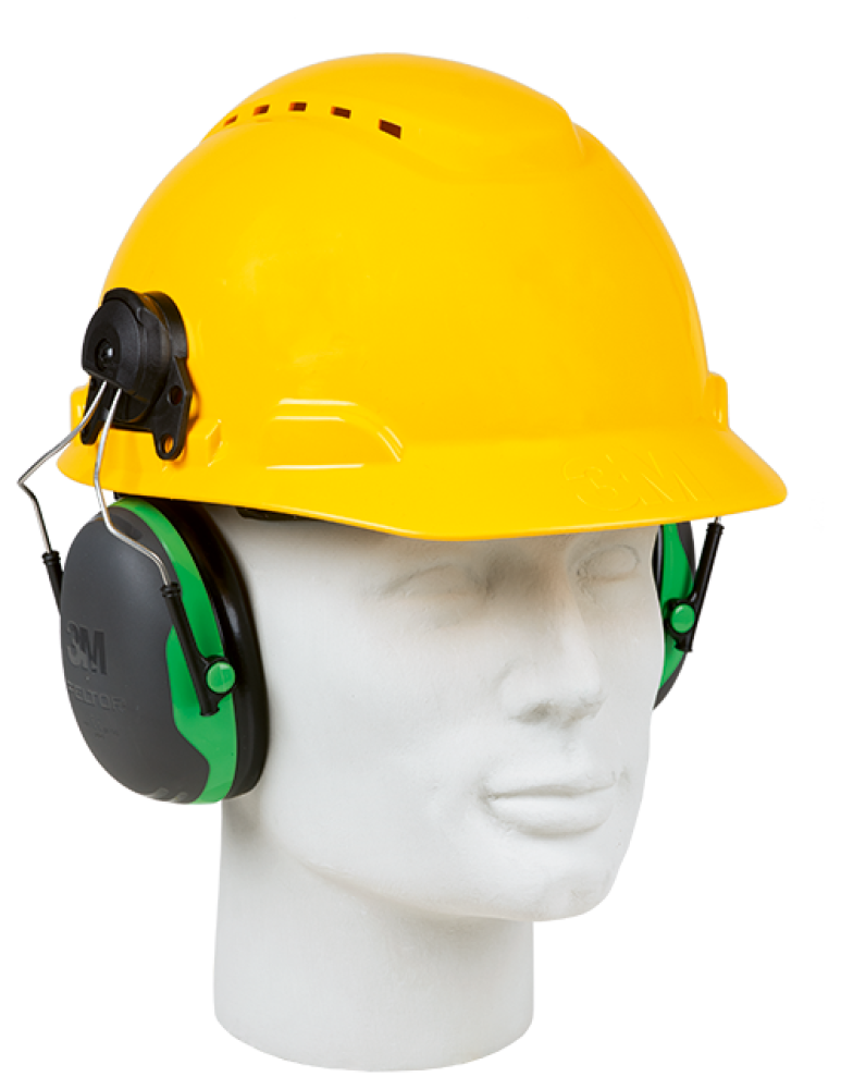 Leichter 3M Helm-Kapselgehörschutz X1P3E mit austauschbaren Polstern
