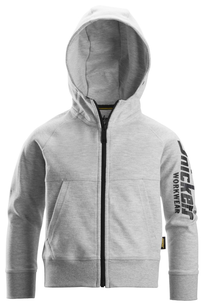 Junior-Kapuzenjacke mit durchgehendem Reißverschluss und Logo
