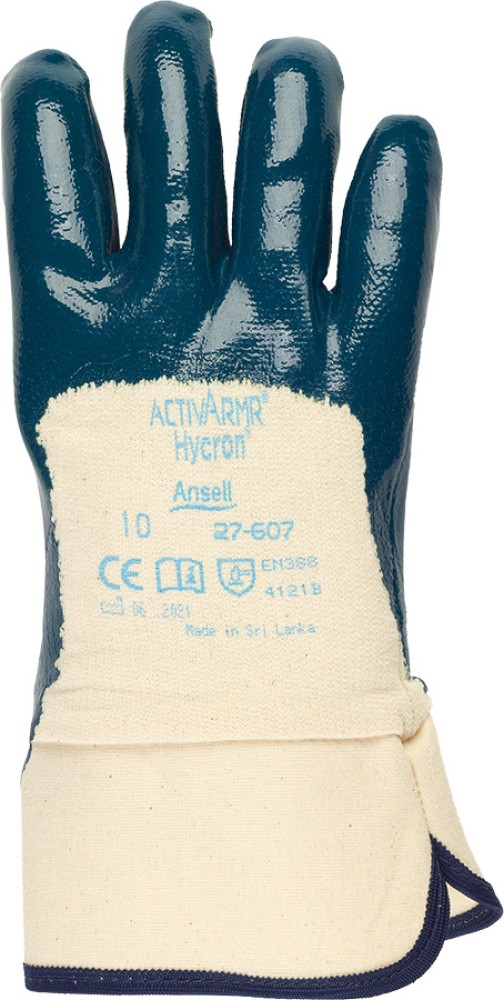 Ansell Hycron 27-607 Schutzhandschuhe mit Nitrilbeschichtung, silikonfrei