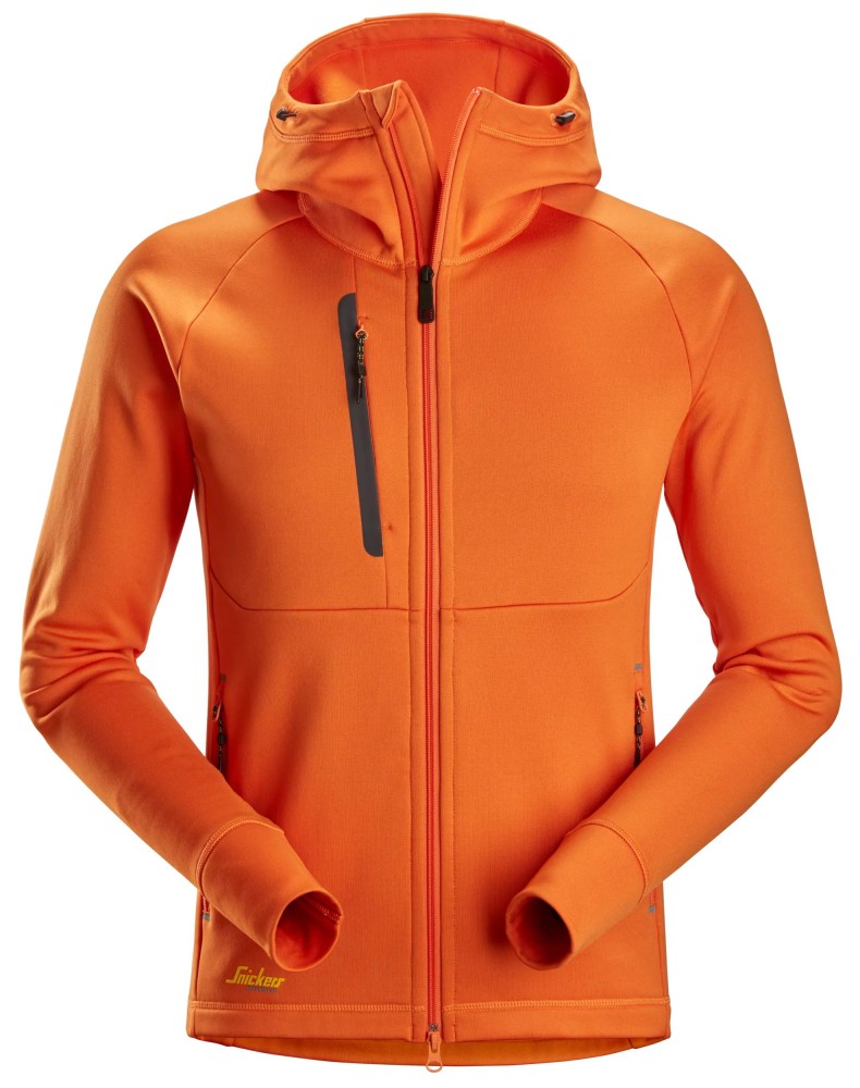 FlexiWork, Polartec® Power Stretch® Kapuzenjacke mit Reißverschluss
