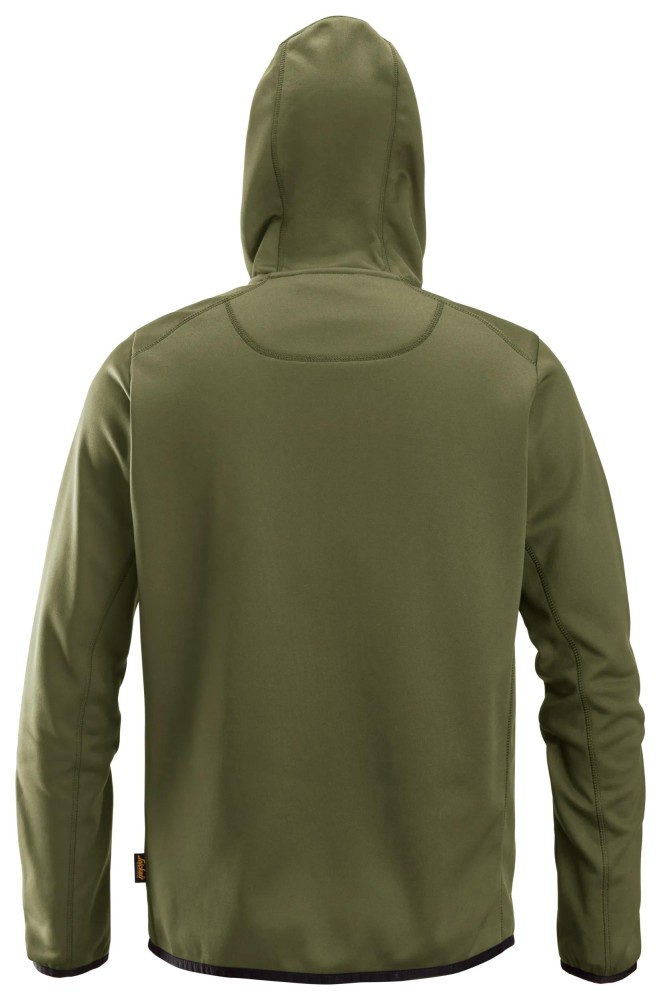 AllroundWork, Fleece-Kapuzenjacke mit durchgehendem Reißverschluss