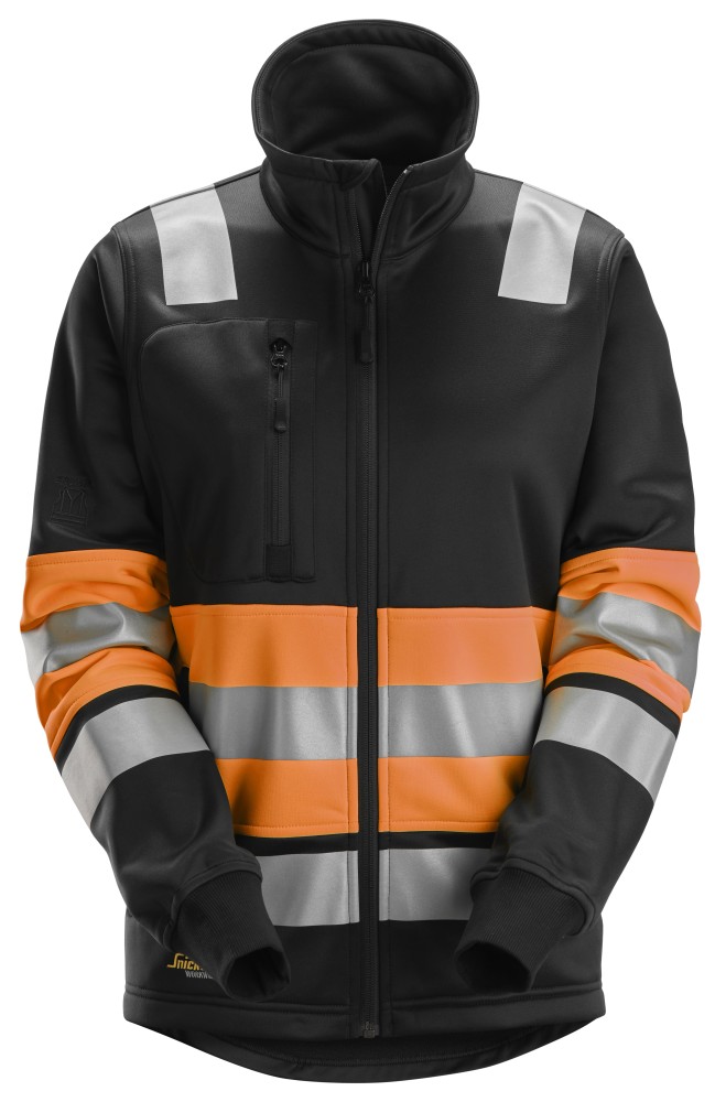 High-Vis, Damenjacke mit durchgehendem Reißverschluss, Warnschutzklasse 1