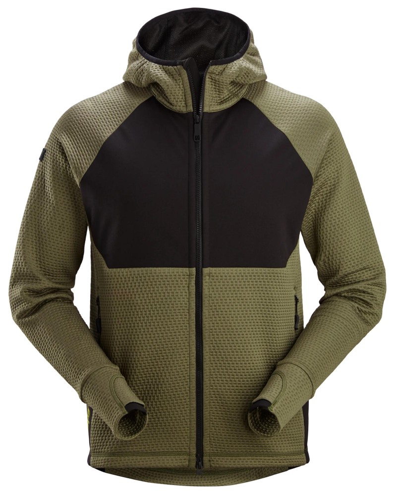 FlexiWork, Midlayer-Kapuzenjacke mit durchgehendem Reißverschluss