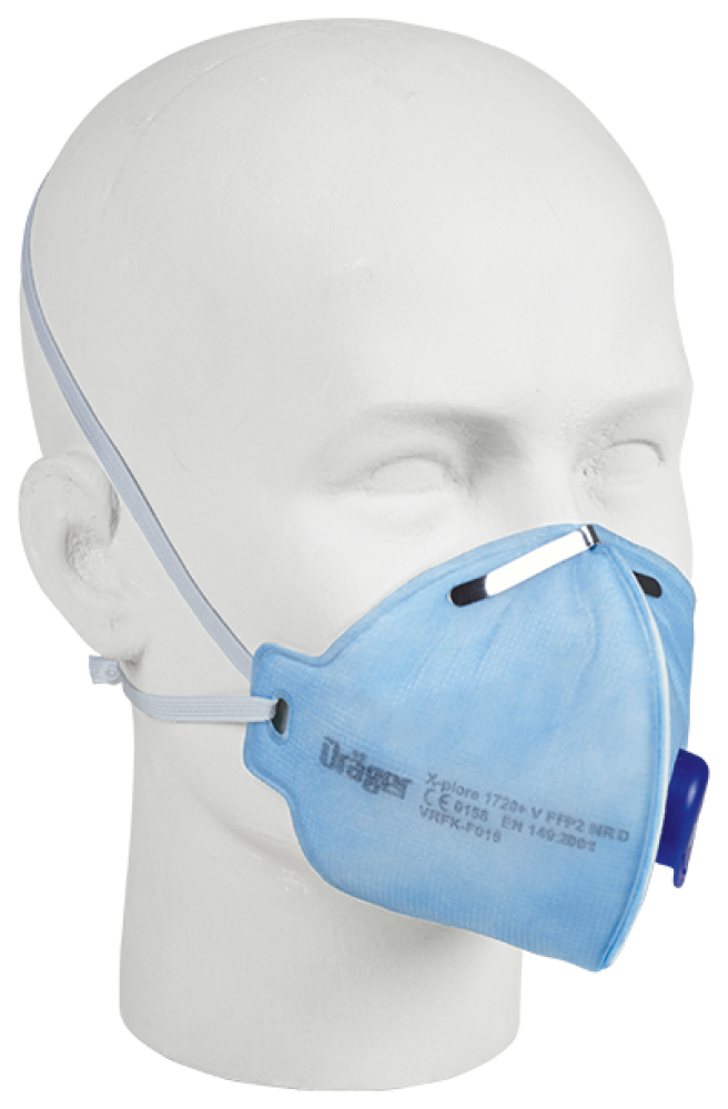 Dräger X-PLORE 1720+ FFP2 Einweg-Particle-Maske mit Ventil, 10er Pack