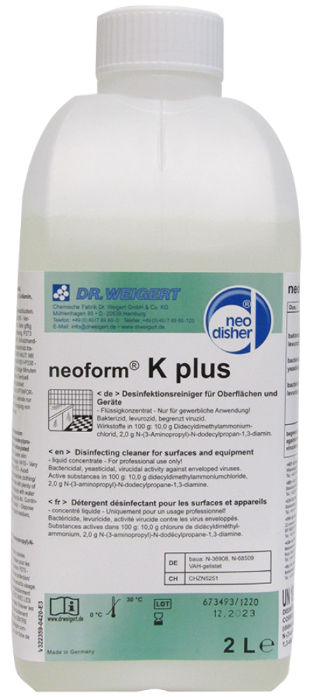 Dräger NEOFORM K PLUS – Reinigungsmittel für Atemschutz, 2 Liter