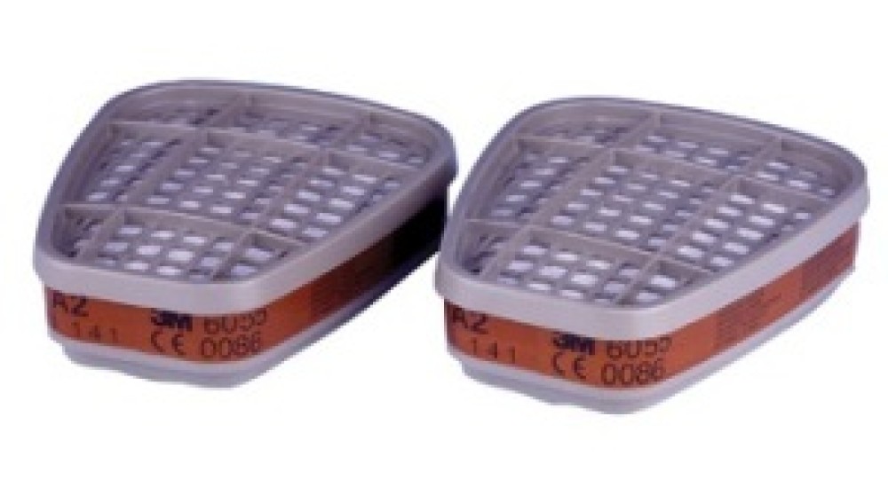 3M A2 Gasfilter 6055 braun für Serie 6000 Masken Schutz