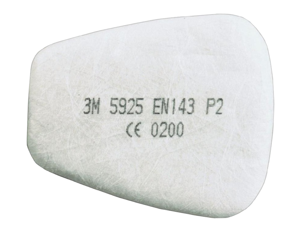 3M Partikelfilter P2 5925 Weiss für Serie 6000 Masken