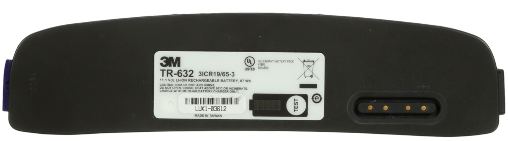 3M Lithium-Ion Hochleistungsbatterie TR-632 für VERSAFLO Gerät