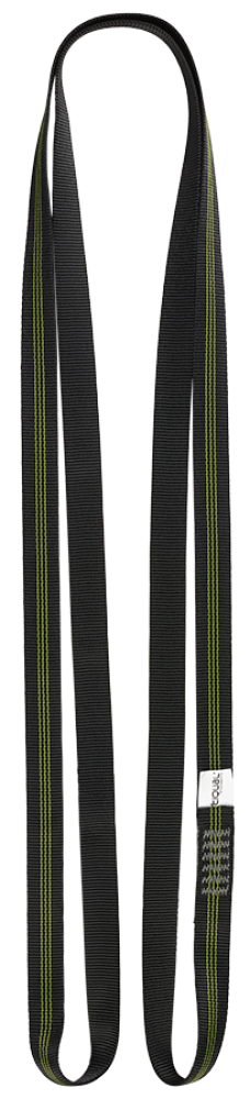 Bandschlinge VERTIQUAL LISKO schwarz 1,6 m 25 mm PES