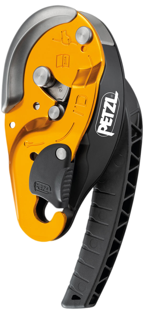 Petzl I'D S Multifunktionsgerät mit Selbstbremsfunktion für Sicheres Abseilen