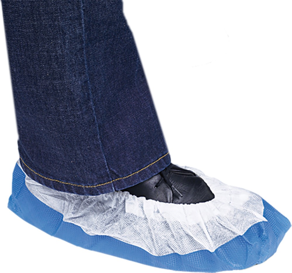 Hygostar Einweg-Überziehschuhe, leicht, luftdurchlässig, weiss, 50 Stück