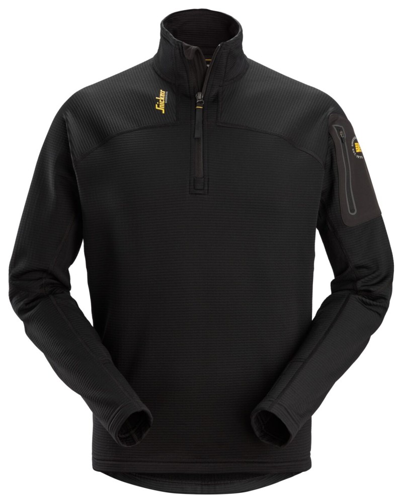 Body Mapping Micro Fleece Pullover mit halbem Reißverschluss