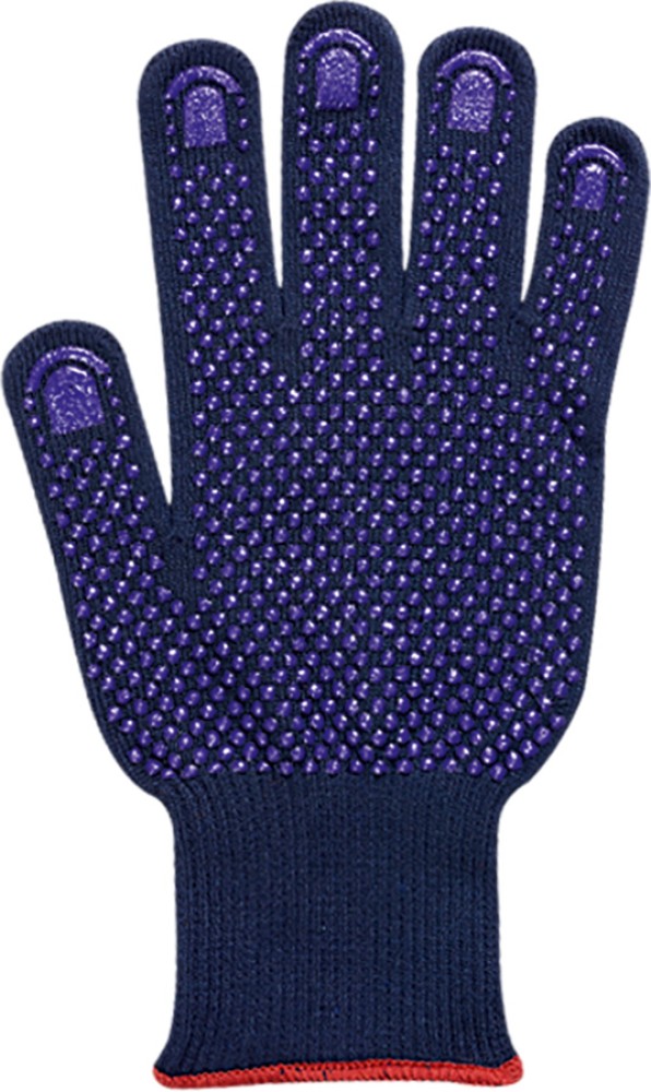 ANSELL FIBERTUF Schutzhandschuhe, nahtlos, PVC-Noppen, dunkelblau