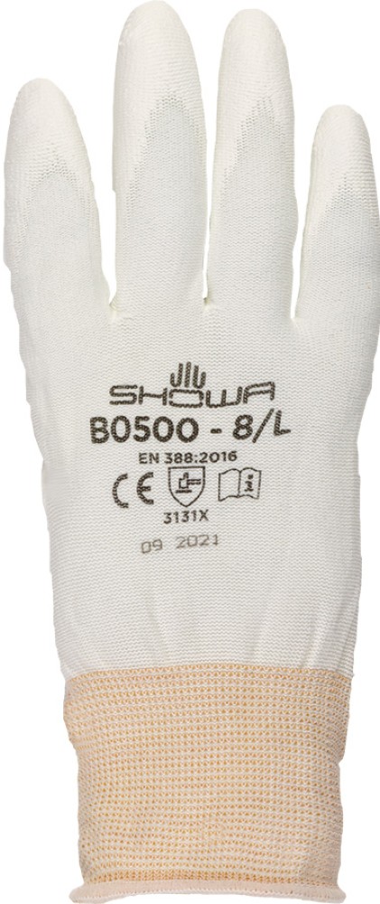 SHOWA weisse Schutzhandschuhe mit dünner PU-Beschichtung