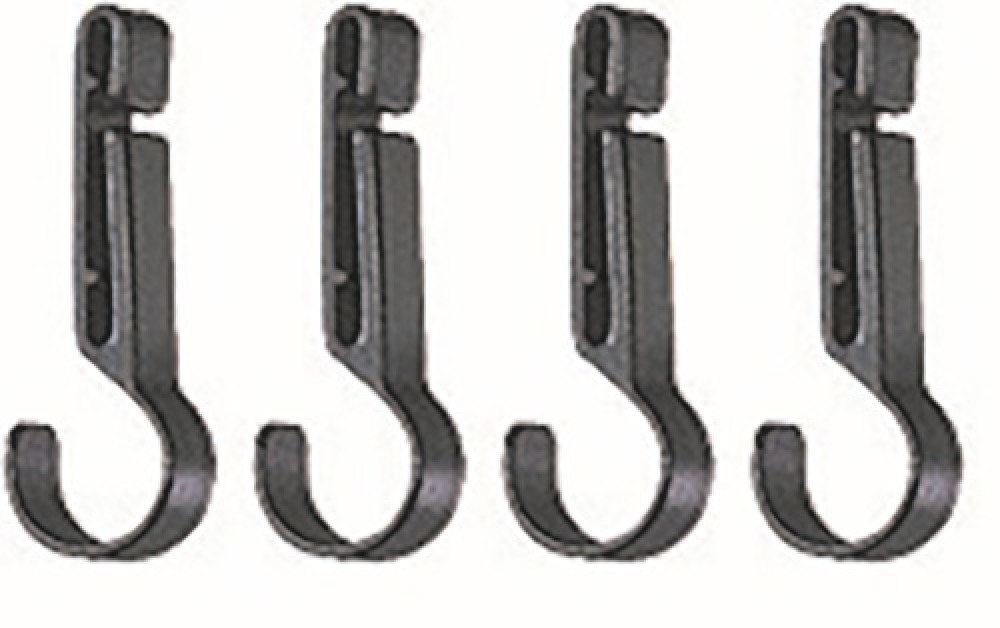 Petzl Kunststoff Helmklammern 4er Set für Helme