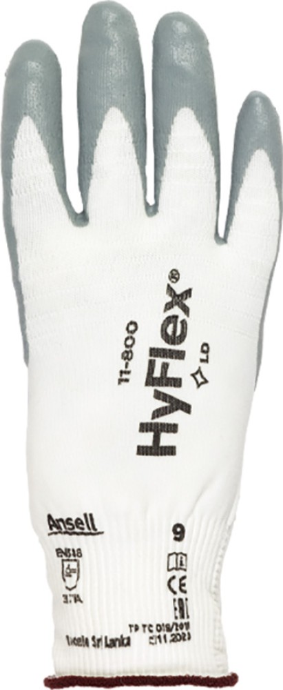 Antistatische ANSELL HyFlex Schutzhandschuhe, silikonfrei, weiss