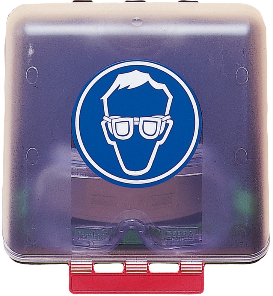 Aufbewahrungsbox GEBRA SECUBOX MIDI mit Schutzbrillen-Symbol