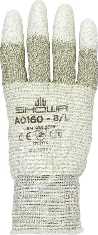 Leichte antistatische Schutzhandschuhe SHOWA Nylon/Acryl, PU-beschichtet